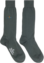 Vivienne Westwood Gray Plain Socks