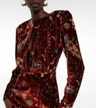 Etro - Paisley keyhole velvet gown