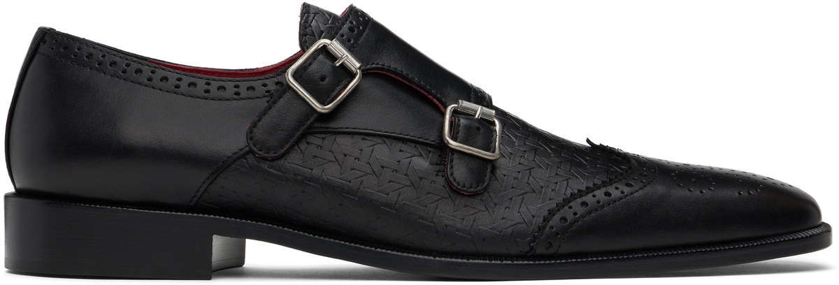 【関税込み】Enfants Riches Deprimes スリッパ & ローファー Enfants Riches Déprimés Black Monk Loafers Enfants Riches