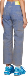 NotSoNormal Blue Paneled Jeans