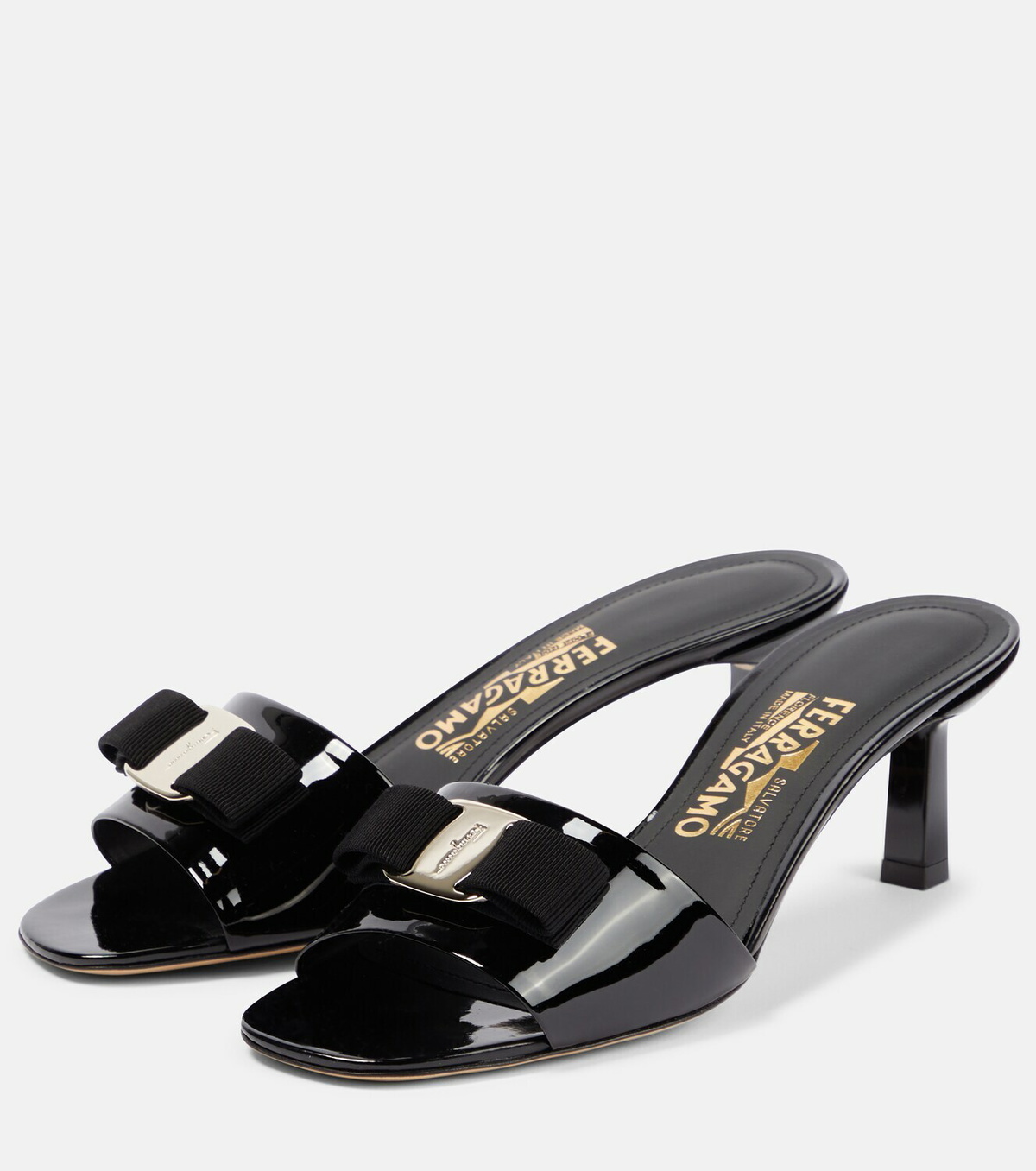 【関税&送料込】Ferragamo Giulye Patent Leather Mule Ferragamo Giulye Patent Leather Mule | eBay