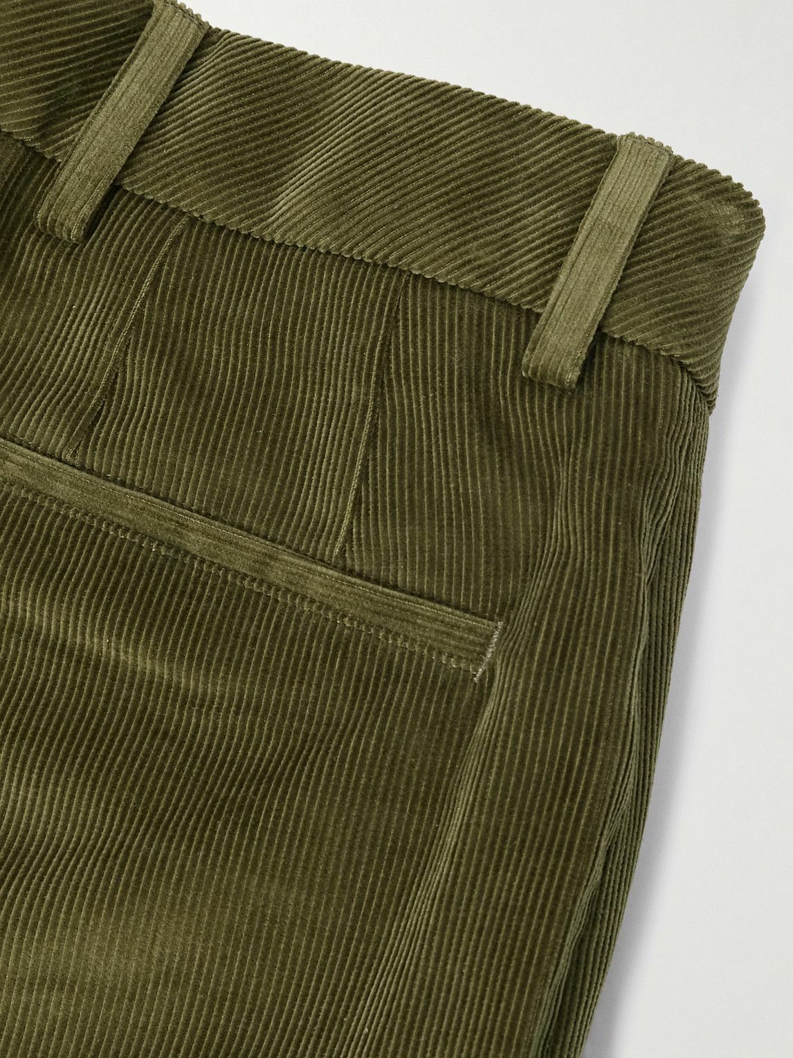 Purdey - Straight-Leg Cotton-Corduroy Trousers - Green