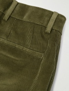 Purdey - Straight-Leg Cotton-Corduroy Trousers - Green