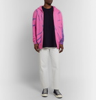 The Elder Statesman - Tie-Dyed Cashmere Zip-Up Hoodie - Pink