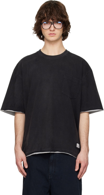 Photo: Solid Homme Gray Layered Short-Sleeve T-shirt