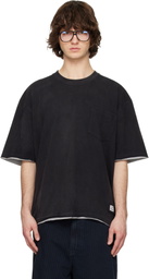Solid Homme Gray Layered Short-Sleeve T-shirt