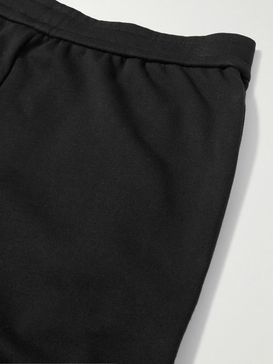 The Row - Edgar Tapered Cotton-Jersey Sweatpants - Black The Row