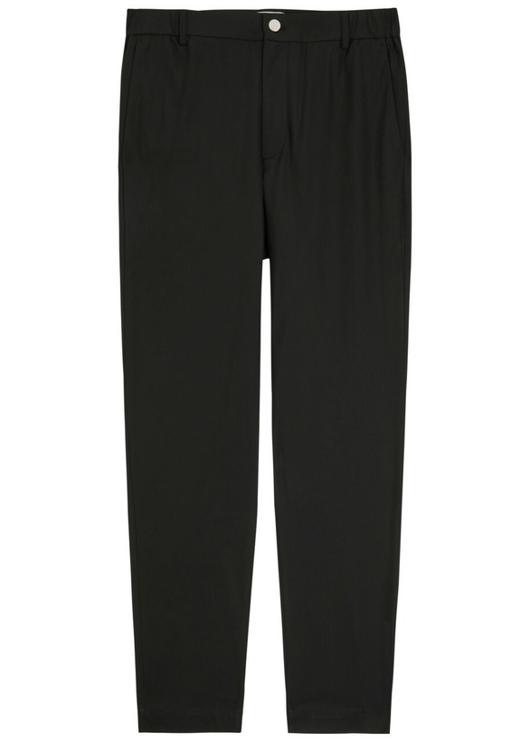 Photo: Lestrange 24 Hour Slim-leg Cotton-blend Trousers Black
