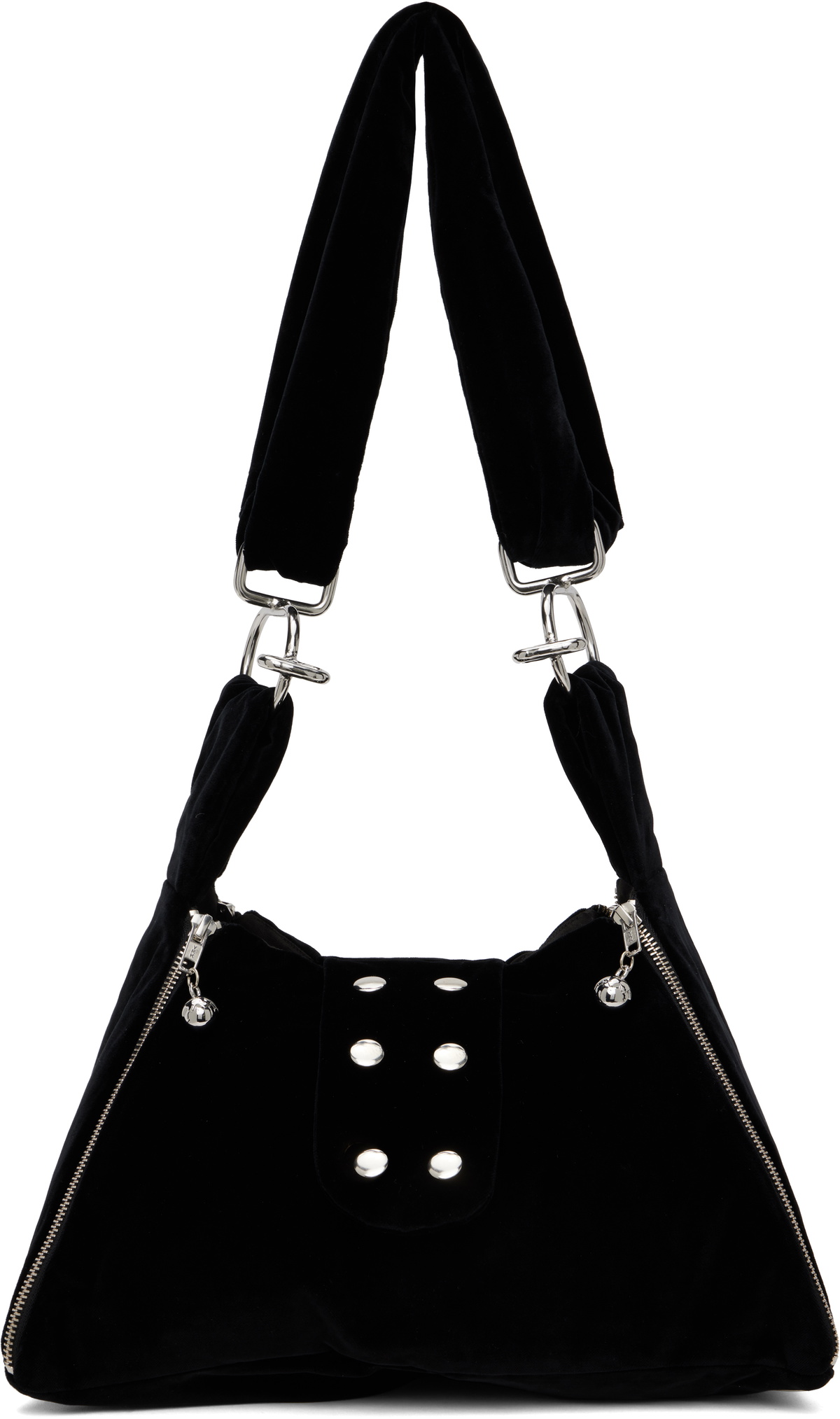 Chopova Lowena Black Mini Pyramid Bag