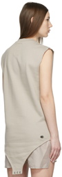 Rick Owens Taupe Champion Edition Sleeveless Bodysuit