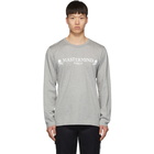 mastermind WORLD Grey Logo Long Sleeve T-Shirt