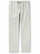 Hartford - Tanker Straight-Leg Cotton Drawstring Trousers - Neutrals
