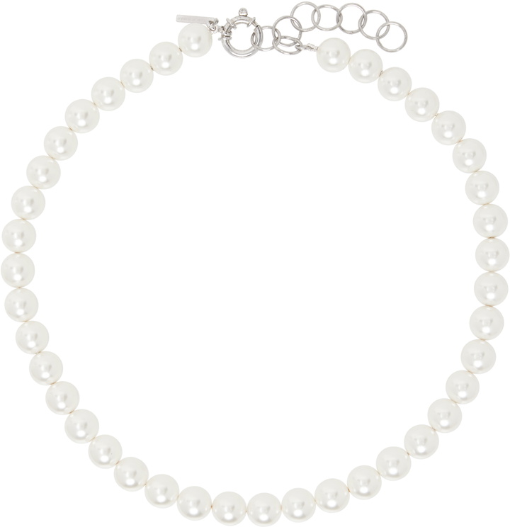 Photo: Ernest W. Baker White Shell Pearl Necklace