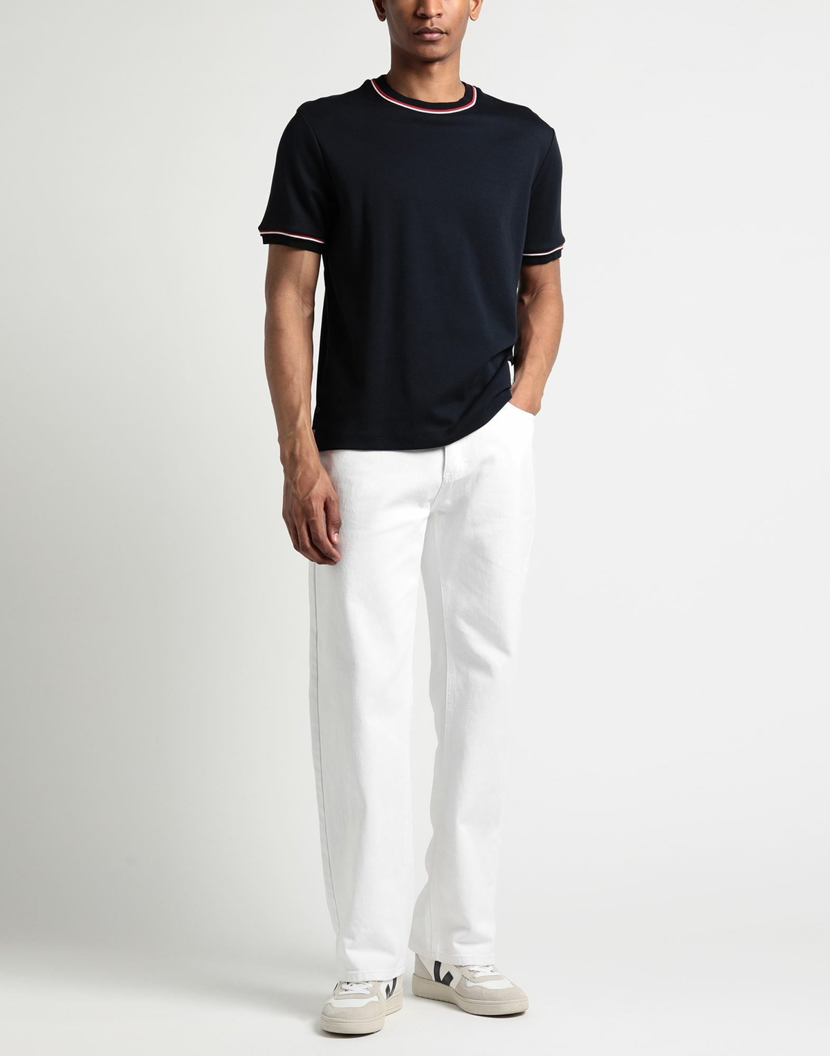 Thom Browne Mens T-shirt in Navy