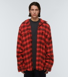 Balenciaga - Oversized checked cotton shirt