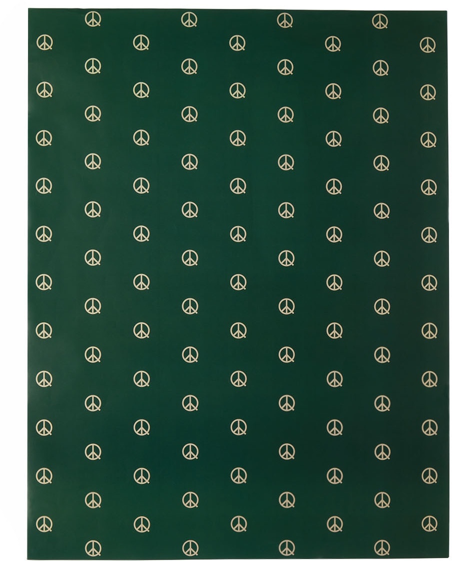 Museum of Peace & Quiet SSENSE Exclusive Green Logo Wrapping Paper
