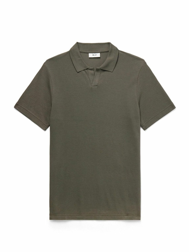 Photo: NN07 - Paul 3462 Slim-Fit Organic Cotton and Lyocell-Blend Piqué Polo Shirt - Green