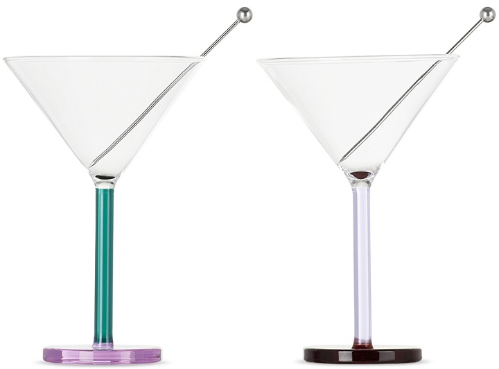 Photo: Sophie Lou Jacobsen Multicolor Piano Cocktail Glass Set, 3.5 oz