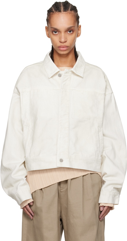 Photo: Entire Studios Off-White Gem Denim Jacket