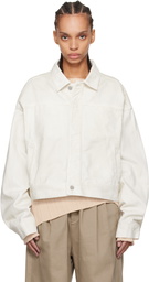 Entire Studios Off-White Gem Denim Jacket