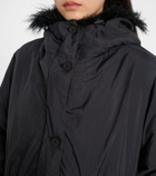 Yves Salomon Hooded shearling-trimmed down coat
