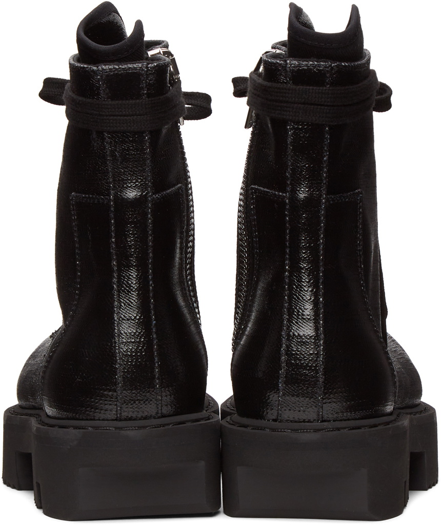 靴 Rick Owens DRKSHDW Army Megatooth boots Men Rick Owens DRKSHDW Shoes Army Megatooth Ankle Boots in Black
