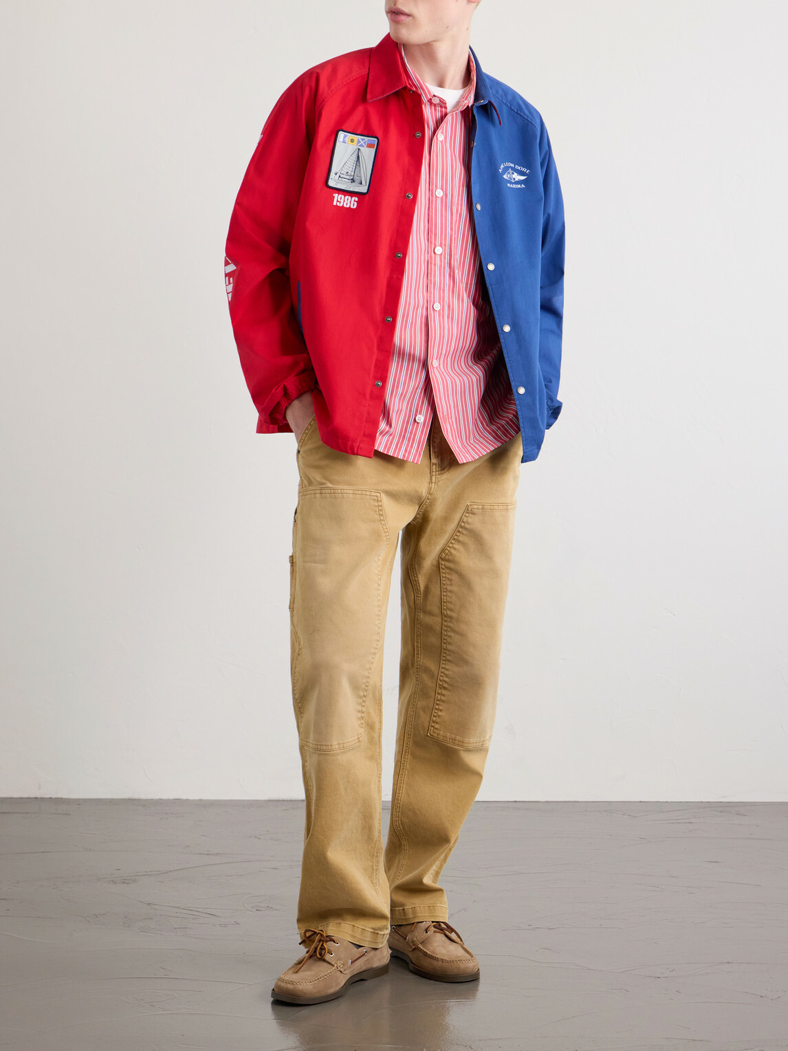 Aimé Leon Dore - Striped Cotton-Poplin Shirt - Red