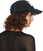 032c Black & Navy Victor Distressed Cap