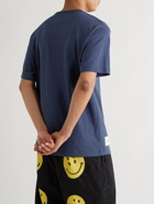 WTAPS - Logo-Print Cotton-Jersey T-Shirt - Blue