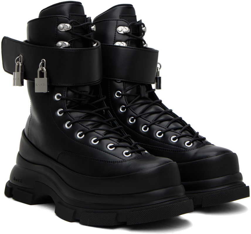 both Black Gao Eva Boots