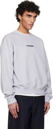 Jil Sander Gray Printed Sweatshirt