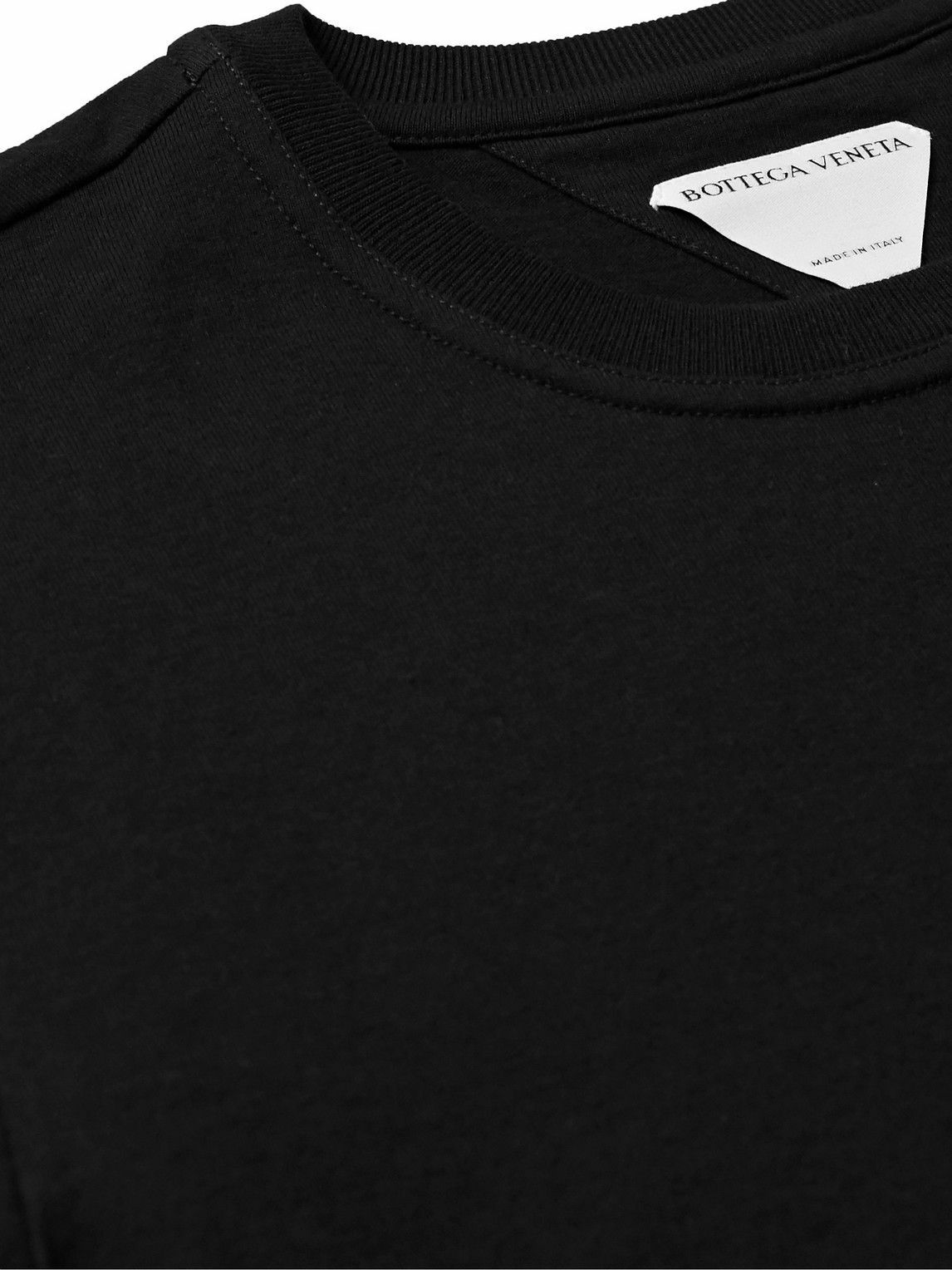 Bottega Veneta - Cotton-Jersey T-Shirt - Black Bottega Veneta