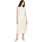 Simone Rocha White Bow Ribbon Tail Tank Top