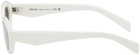 Prada Eyewear White Symbole Sunglasses
