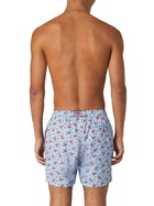 MC2 Saint Barth Man Lightweight Fabric Swim-shorts Lighting Micro Fantasy With Lobster Print