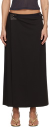 Paloma Wool Brown Blont Midi Skirt
