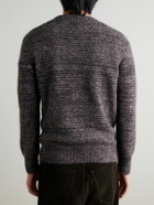 Oliver Spencer - Burley Slim-Fit Space-Dyed Knitted Sweater - Black