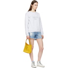 FRAME Blue Le Stevie Denim Shorts