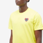 Moncler Men's Heart Logo T-Shirt in Yellow