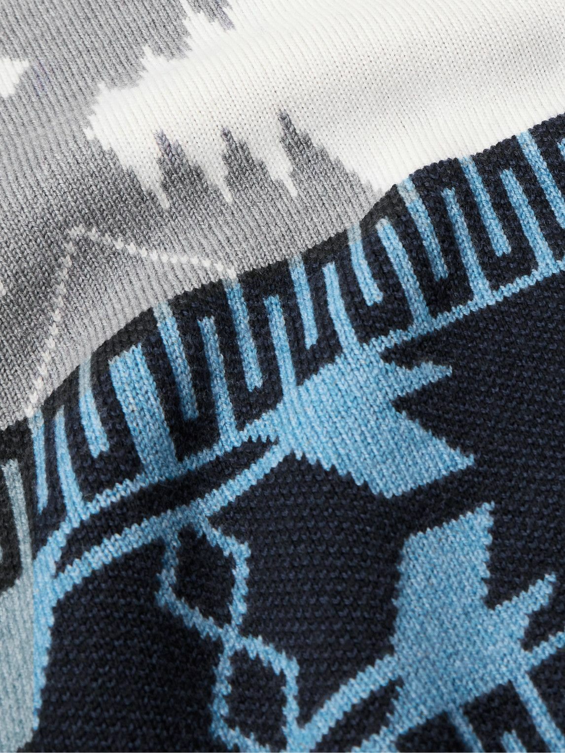 Alanui - Icon Wool-Jacquard Sweater - White