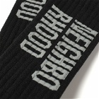 Neighborhood Men's ID Logo Socks in Black