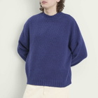 Bound Men's Cropped Wool Jumper in Navy