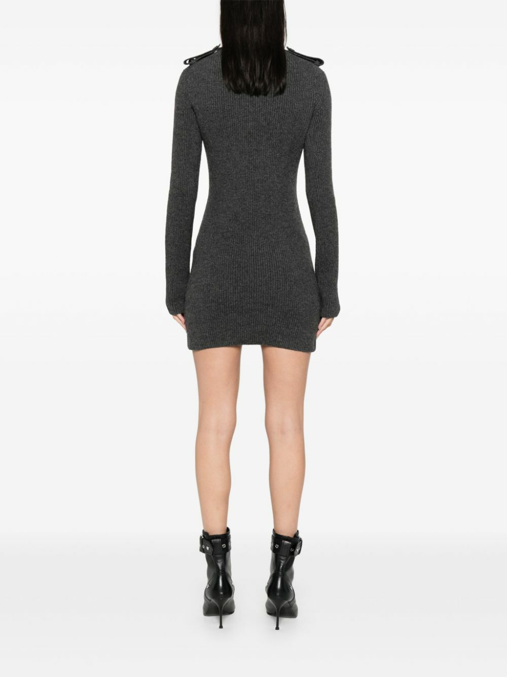 ワンピース ALEXANDER MCQUEEN Ribbed knit dress Black  798352Q1BAQ 780455Q1A8M_1000-2_7c0a3b67-