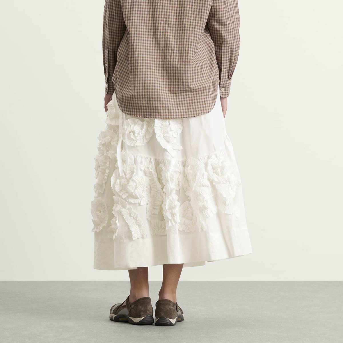 Story mfg. Women's Orbit Skirt in Ecru Fossil
