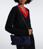 Aesther Ekme Nina Mini suede clutch