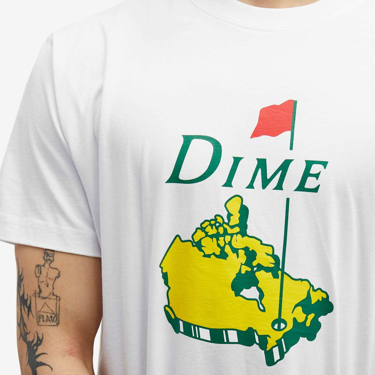 【DIME】Collage T-Shirt Green Dime Men's Masters T-Shirt in Black Dime