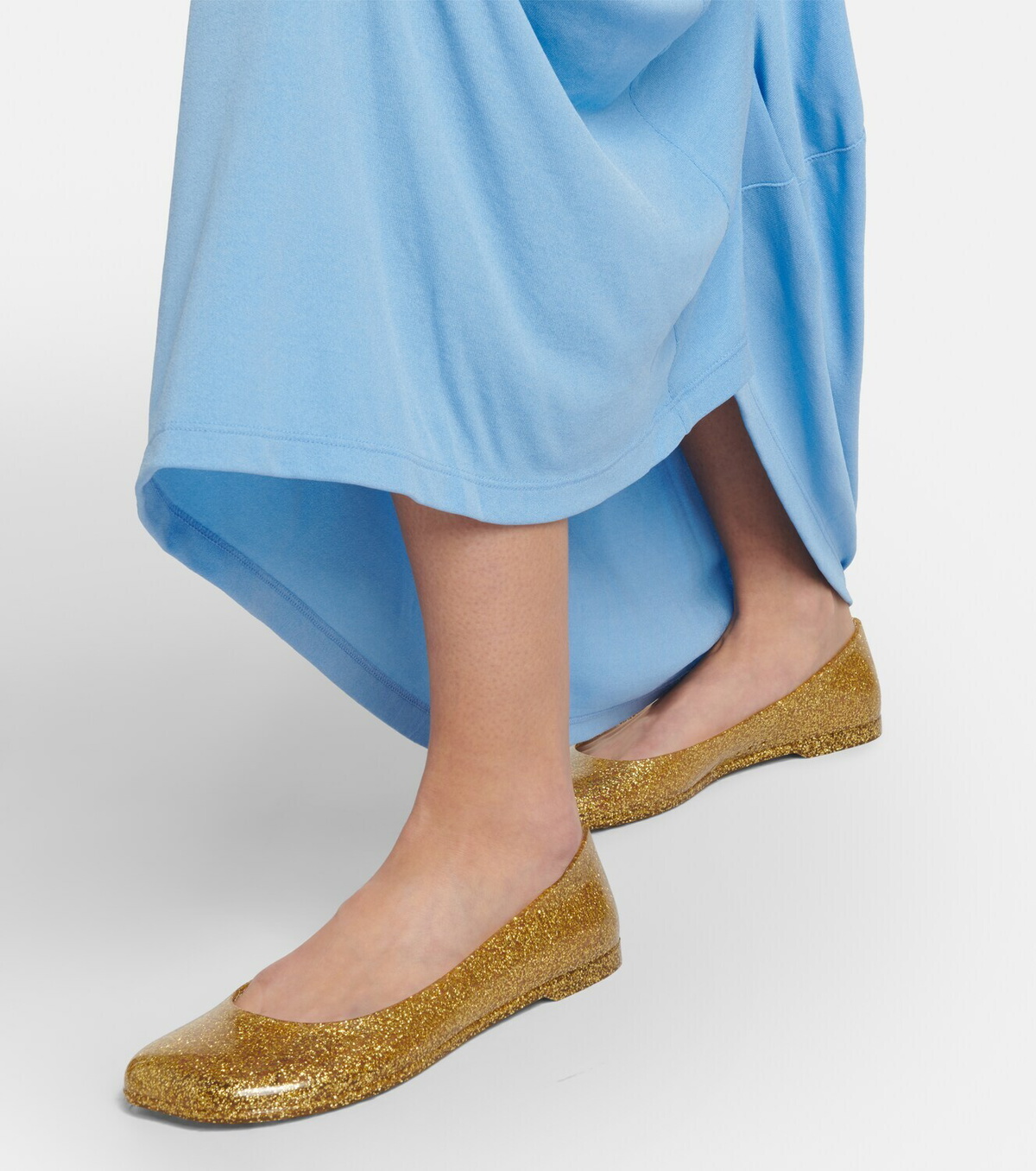 Loewe Paula's Ibiza Toy glitter PVC ballet flats Loewe