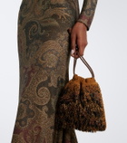 Etro Kalispera Mini beaded fringed shoulder bag