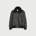 DUNST Women's Detachable A-2 Leather Blouson in Brushed Black