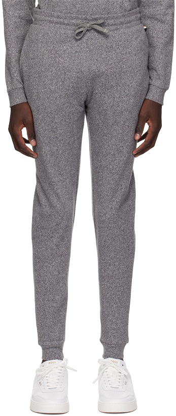 Photo: BOSS Gray Two-Pocket Sweatpants
